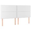 vidaXL Boxspring posteľ s matracom biela 160x200 cm umelá koža