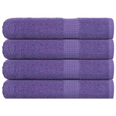 vidaXL Uteráky FROGN 4 ks fialové 100x200 cm 360 g/m²
