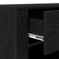 vidaXL TV skrinka 100 x 35 x 40 cm Čierny dub Kompozitné drevo