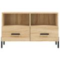 vidaXL TV skrinka dub sonoma 80x36x50 cm spracované drevo