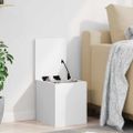 vidaXL Úložný box biely 30x35x35 cm kompozitné drevo