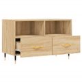 vidaXL TV skrinka dub sonoma 80x36x50 cm spracované drevo