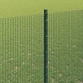 vidaXL Zvarené pletivo s podperami 50 x 1,5 m PVC potiahnutá oceľ