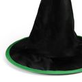 Detský klobúk čierno-zelený Čarodejnica/Halloween