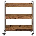 vidaXL Kuchynský vozík Staré drevo 70 x 30 x 82 cm Kompozitné drevo