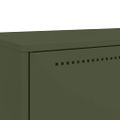 vidaXL Vysoká skrinka olivovozelená 68x39x111,5 cm oceľ
