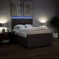 vidaXL Boxspring posteľ s matracom tmavohnedá 160x200 cm látka