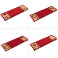 vidaXL Nášľapy na schody samolepiace 10 ks 65x21x4 cm červené