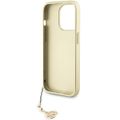 Guess puzdro pre iPhone 15 Pro 6,1" GUHCP15LGF4GGR sivé tvrdé puzdro 4G Charms Collection