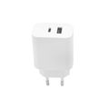 Maxlife MXTC-06 PD QC nabíjačka 1x USB-C 1x USB 20W biela