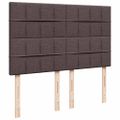 vidaXL Boxspring posteľ s matracom tmavohnedá 160x200 cm látka