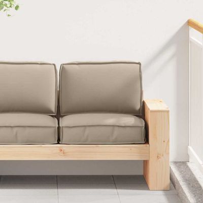 vidaXL Sada vankúšov na palete 2 pcs Sivohnedá Oxfordská látka