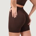 Dámske bezšvové šortky NEO Mocha - GymBeam, veľkosť M, 90% Nylon,10% Elastane
