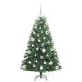 vidaXL Umelý Sklápací Vianočný Stromček Zelená 120 cm PVC a kov
