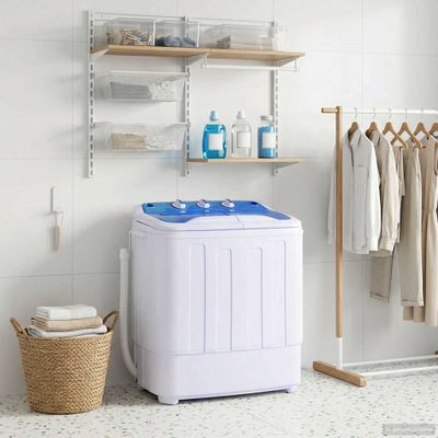 vidaXL Mini práčka s dvojitou nádobou, 5,6 kg