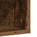 VidaXL Skrinka na topánky Old Wood 54x34x183 cm Engineered Wood