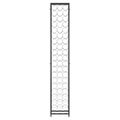 vidaXL Stojan na víno na 57 fliaš čierny 34x18x200 cm kované železo