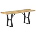 vidaXL Lavička 110 cm, recyklovaný masív