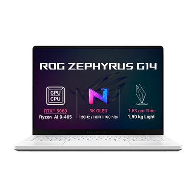 ASUS ROG Zephyrus G14/GA403GM-SY101Z/AI9-465/14''/2880x1800/32GB/1TB/RTX 5060/bez OS/White/2R