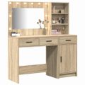 vidaXL Toaletný stolík 2 ks Hnedá 78,5 x 41 x 135 cm Kompozitné drevo