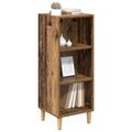 vidaXL Servírovacia skriňa Staré drevo 34,5 x 32,5 x 90 cm
