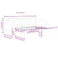 vidaXL Denná posteľ s rozkladacou posteľou žltá 100x200 cm zamat