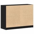 vidaXL Servírovacia skriňa Čierny dub 100 x 37 x 75.5 cm