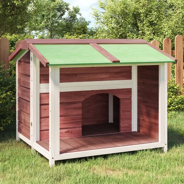vidaXL Koterec pre psa mocha káva 96x87x80,5 cm borovicový masív