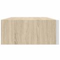 vidaXL Nástenná zásuvková polica dubová a biela 40x23,5x10 cm MDF