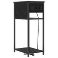 vidaXL Nočný stolík Čierny dub 41 x 28 x 76 cm Kompozitné drevo