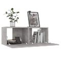 vidaXL TV skrinky 4 ks, betónovo sivé 80x30x30 cm, kompozitné drevo