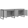 vidaXL TV skrinka 140 x 36 x 49.5 cm Sivý Sonoma Kompozitné drevo