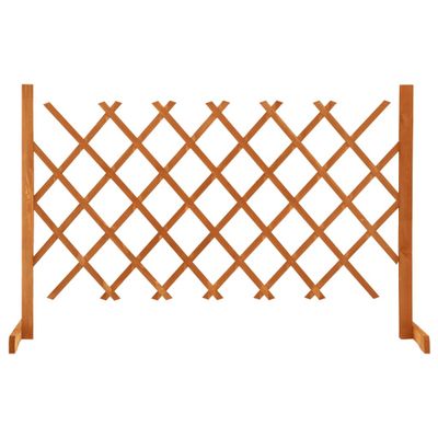 vidaXL Záhradný mriežkový plot oranžový 120x90 cm masívne jedľové drevo