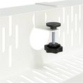 vidaXL Úložný box na káble pod stôl 2 ks Biela 35 x 12 x 13 cm Oceľ