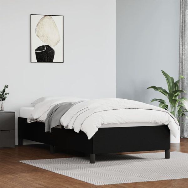 vidaXL Posteľný rám čierny 80x200 cm umelá koža