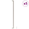 vidaXL Rukoväte na skrinku 5 ks strieborné 480 mm nehrdzavejúca oceľ