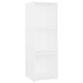 vidaXL TV skrinky 4 ks biele 107x35x37 cm drevotrieska