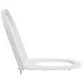 vidaXL WC sedadlo Biela 49 x 36 x 4 cm Duroplast