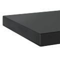 vidaXL Nástenné police 2 ks 50x23,5 cm čierne nehrdzavejúca oceľ