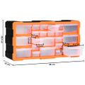 vidaXL Organizér s 22 zásuvkami 49x16x25,5 cm
