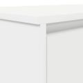 vidaXL Stôl biely 120x42x76 cm kompozitné drevo