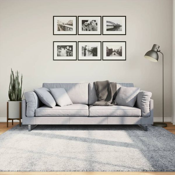 vidaXL Shaggy koberec PAMPLONA, vysoký vlas, moderný, modrý 200x200 cm