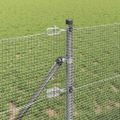 vidaXL Zváraná drôtená ohrada na upevnenie 100 x 0,4 m Strieborná
