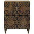 vidaXL Servírovacia skriňa Hnedá 60 x 33,5 x 75 cm Masívne mango drevo