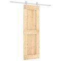 vidaXL Posuvné dvere Prírodná a biela 70 x 210 cm