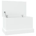 vidaXL Úložný box biely 50x30x28 cm, umelé drevo