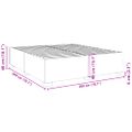 vidaXL Posteľný rám sivý 200x200 cm umelá koža