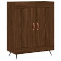 vidaXL Vysoká skrinka hnedý dub 69,5x34x180 cm spracované drevo