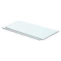 vidaXL Poličky 2 ks panel z priehľadného skla 60x25 cm