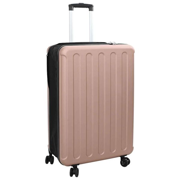 vidaXL Kufor so zámkom ružovozlatá 50 x 30 x 76 cm ABS plast